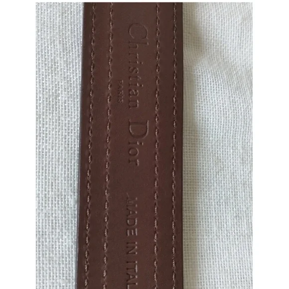 Dior Brown Leather Belt